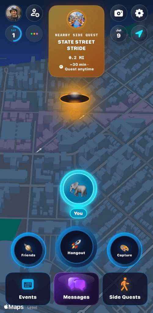 BluWorld home with a nearby State Street side quest